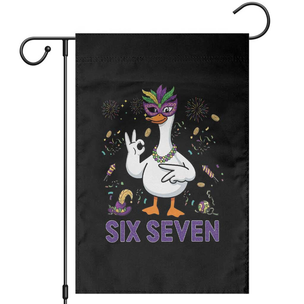 67 Mardi Gras Garden Flag Funny Goose Meme Carnival Trendy TS14 Black Print Your Wear