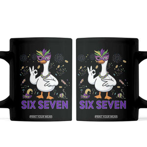 67 Mardi Gras Coffee Mug Funny Goose Meme Carnival Trendy TS14 Black Print Your Wear