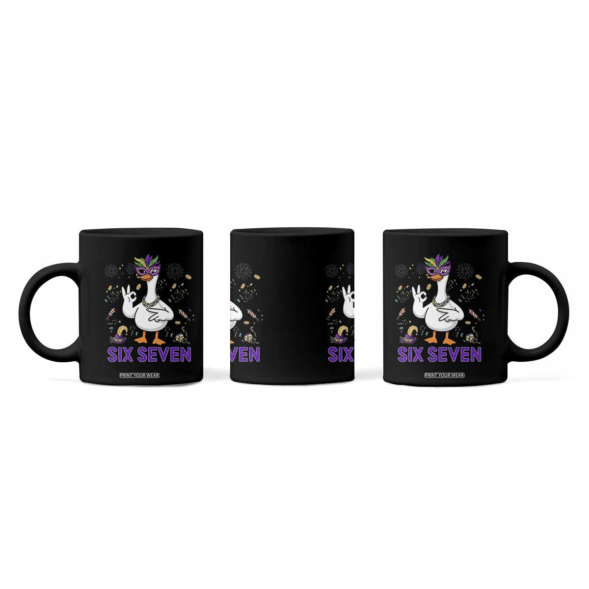 67 Mardi Gras Coffee Mug Funny Goose Meme Carnival Trendy TS14 Print Your Wear