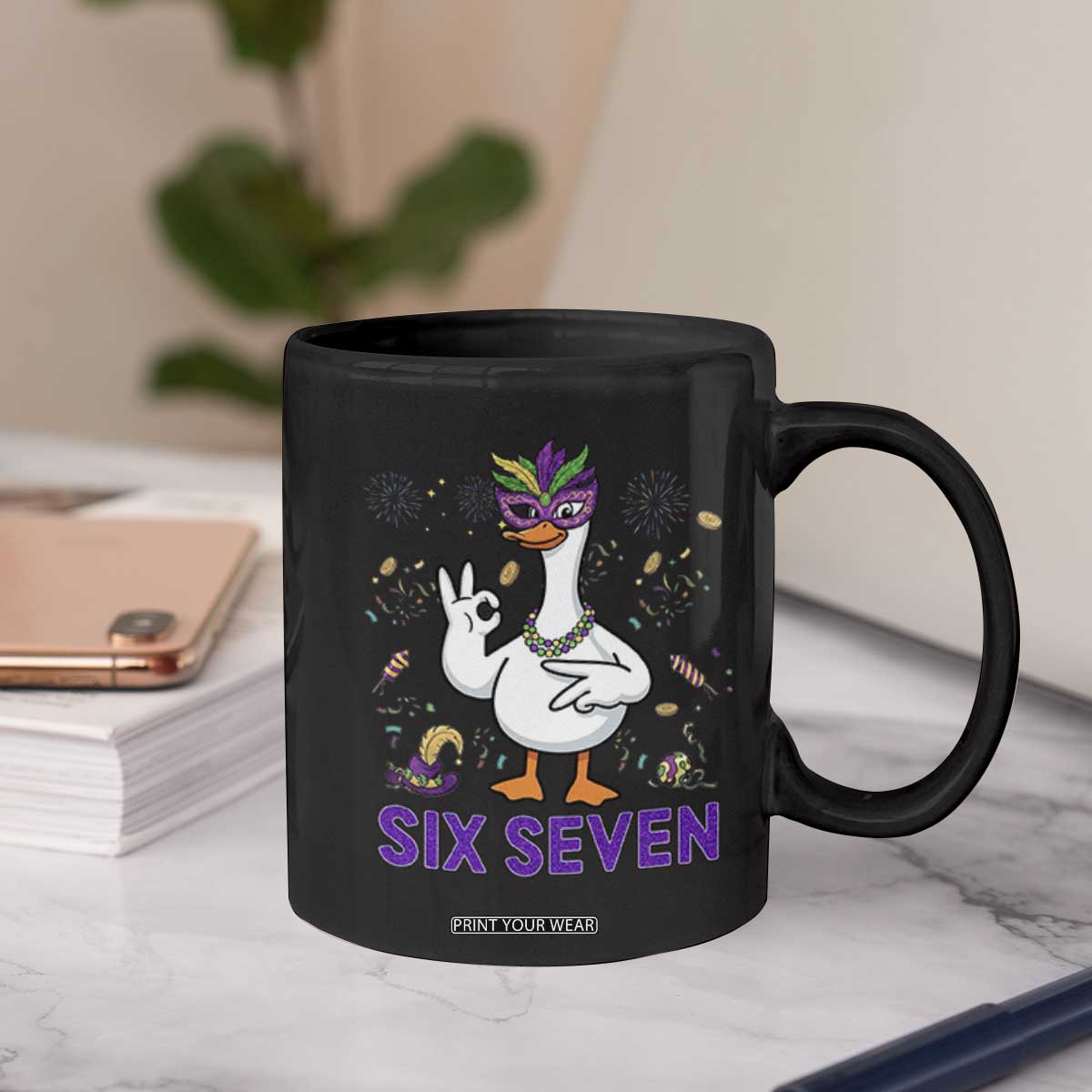 67 Mardi Gras Coffee Mug Funny Goose Meme Carnival Trendy TS14 Print Your Wear