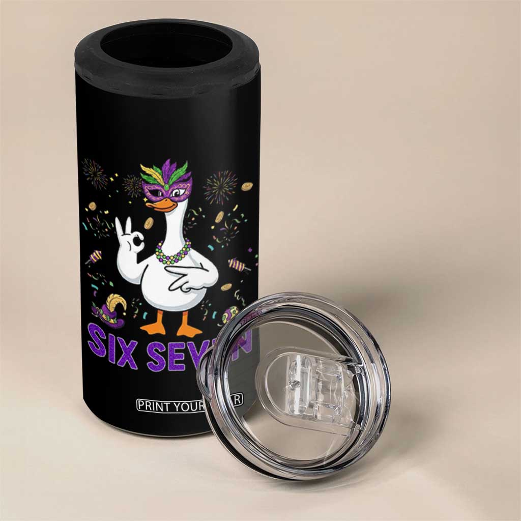 67 Mardi Gras 4 in 1 Can Cooler Tumbler Funny Goose Meme Carnival Trendy TS14 Print Your Wear