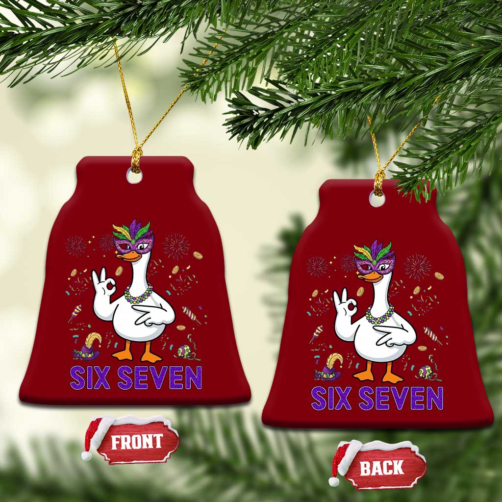 67 Mardi Gras Ceramic Ornament Funny Goose Meme Carnival Trendy TS14 Print Your Wear