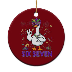 67 Mardi Gras Ceramic Ornament Funny Goose Meme Carnival Trendy TS14 1pc Red Print Your Wear
