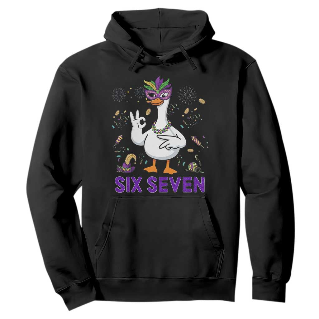 67 Mardi Gras Hoodie Funny Goose Meme Carnival Trendy TS14 Black Print Your Wear