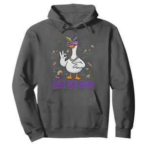 67 Mardi Gras Hoodie Funny Goose Meme Carnival Trendy TS14 Dark Heather Print Your Wear