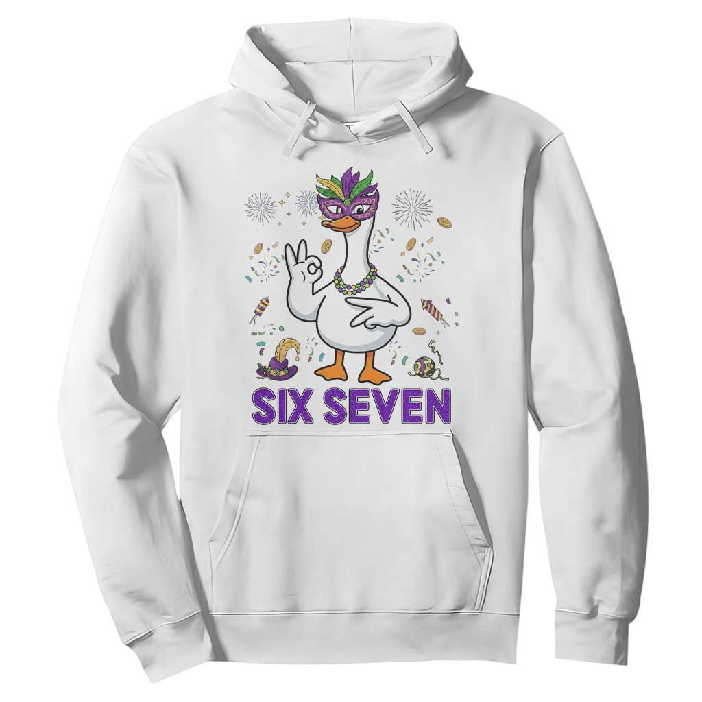 67 Mardi Gras Hoodie Funny Goose Meme Carnival Trendy TS14 White Print Your Wear