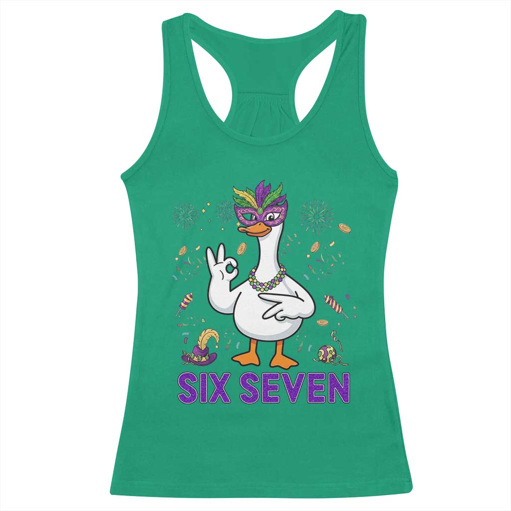 67 Mardi Gras Racerback Tank Top Funny Goose Meme Carnival Trendy TS14 Irish Green Print Your Wear