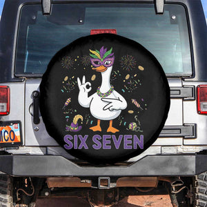 67 Mardi Gras Spare Tire Cover Funny Goose Meme Carnival Trendy TS14 No hole Black Print Your Wear