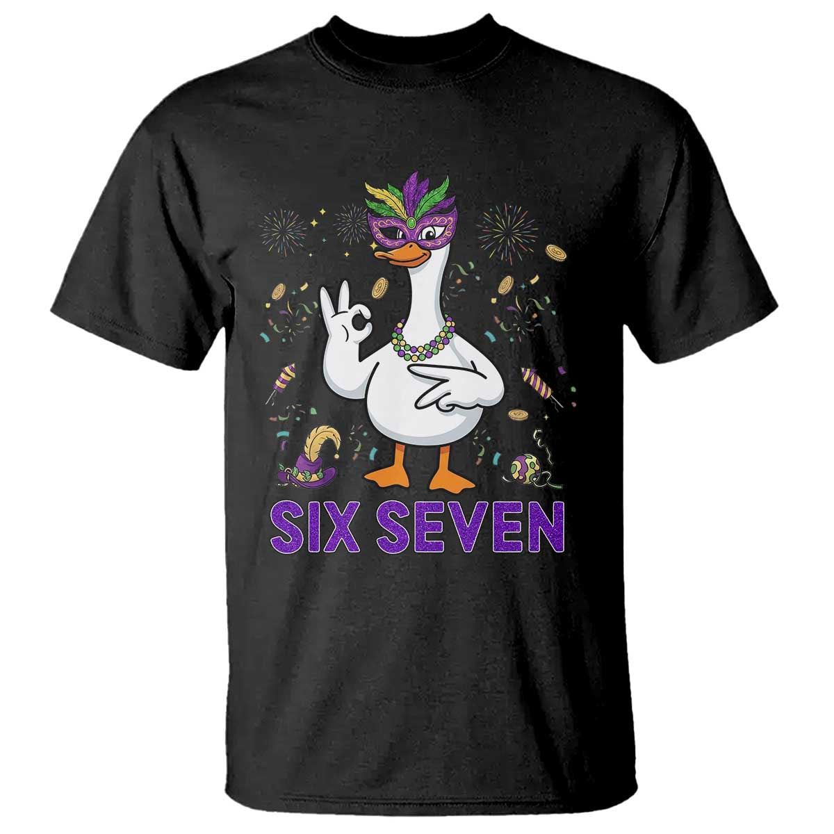 67 Mardi Gras T Shirt Funny Goose Meme Carnival Trendy TS14 Black Print Your Wear