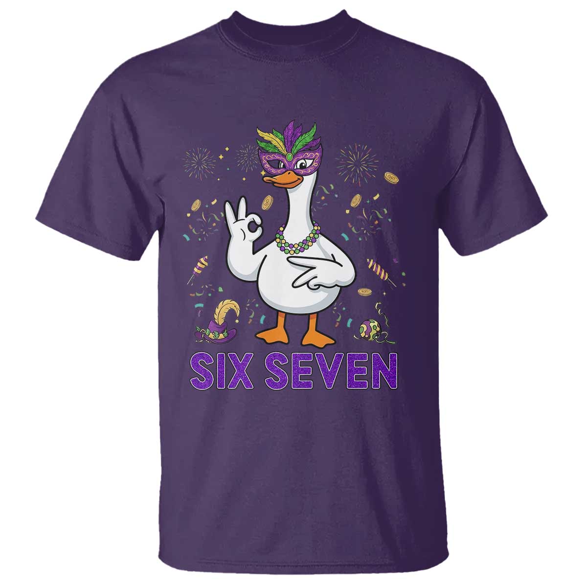 67 Mardi Gras T Shirt Funny Goose Meme Carnival Trendy TS14 Purple Print Your Wear