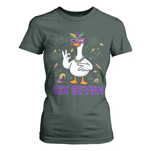 67 Mardi Gras T Shirt For Women Funny Goose Meme Carnival Trendy TS14 Dark Forest Green Print Your Wear