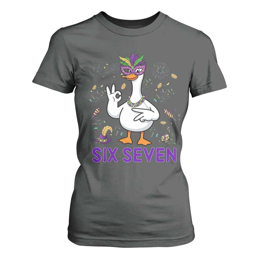 67 Mardi Gras T Shirt For Women Funny Goose Meme Carnival Trendy TS14 Dark Heather Print Your Wear