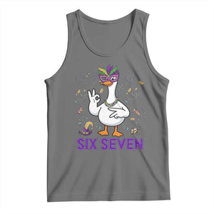 67 Mardi Gras Tank Top Funny Goose Meme Carnival Trendy TS14 Black Heather Print Your Wear