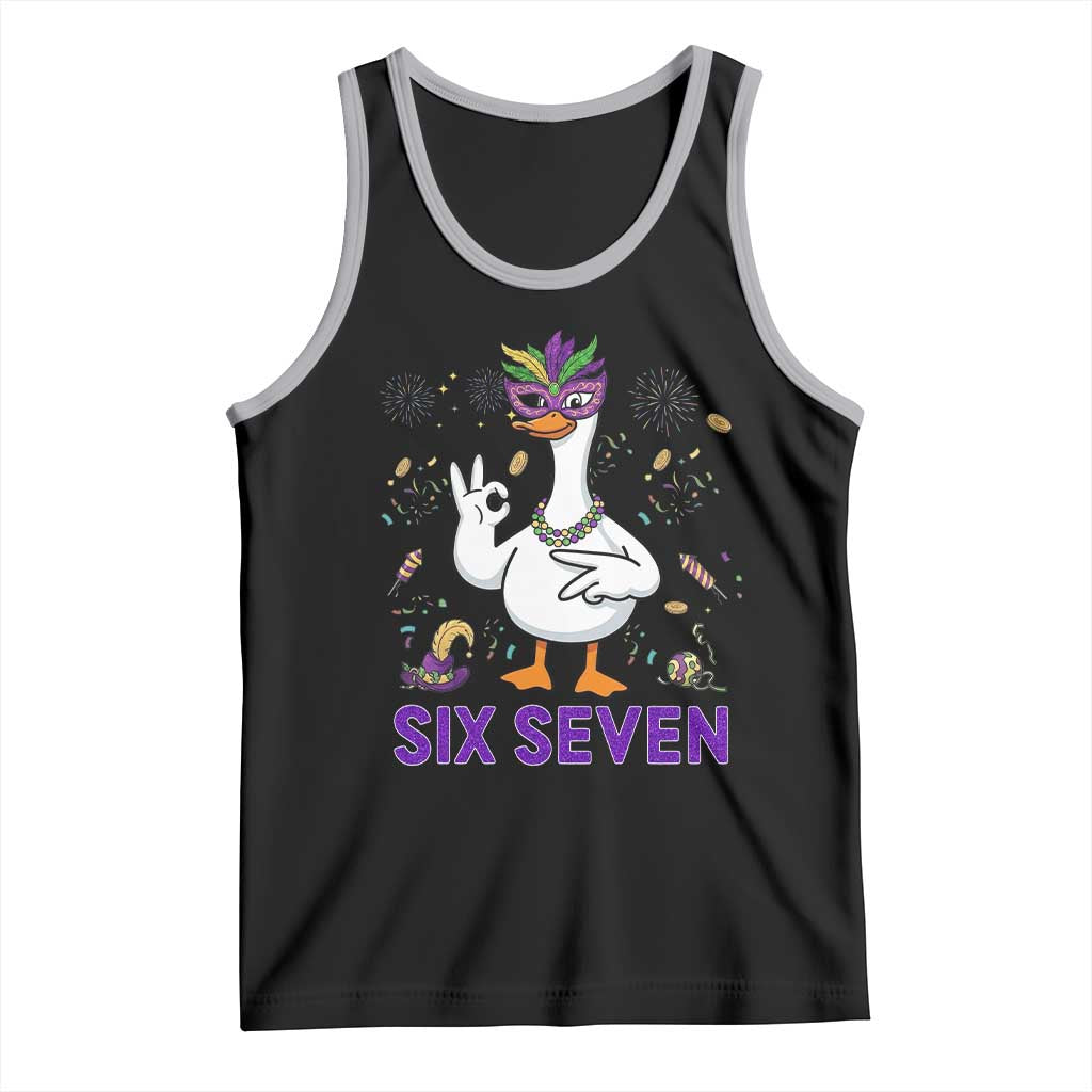 67 Mardi Gras Tank Top Funny Goose Meme Carnival Trendy TS14 Black Athletic Heather Print Your Wear