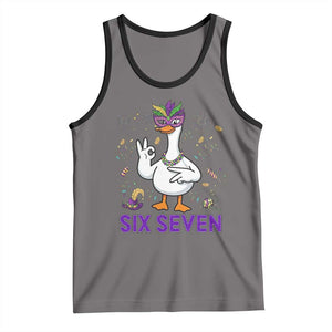 67 Mardi Gras Tank Top Funny Goose Meme Carnival Trendy TS14 Deep Heather Black Print Your Wear