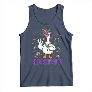 67 Mardi Gras Tank Top Funny Goose Meme Carnival Trendy TS14 Navy Print Your Wear