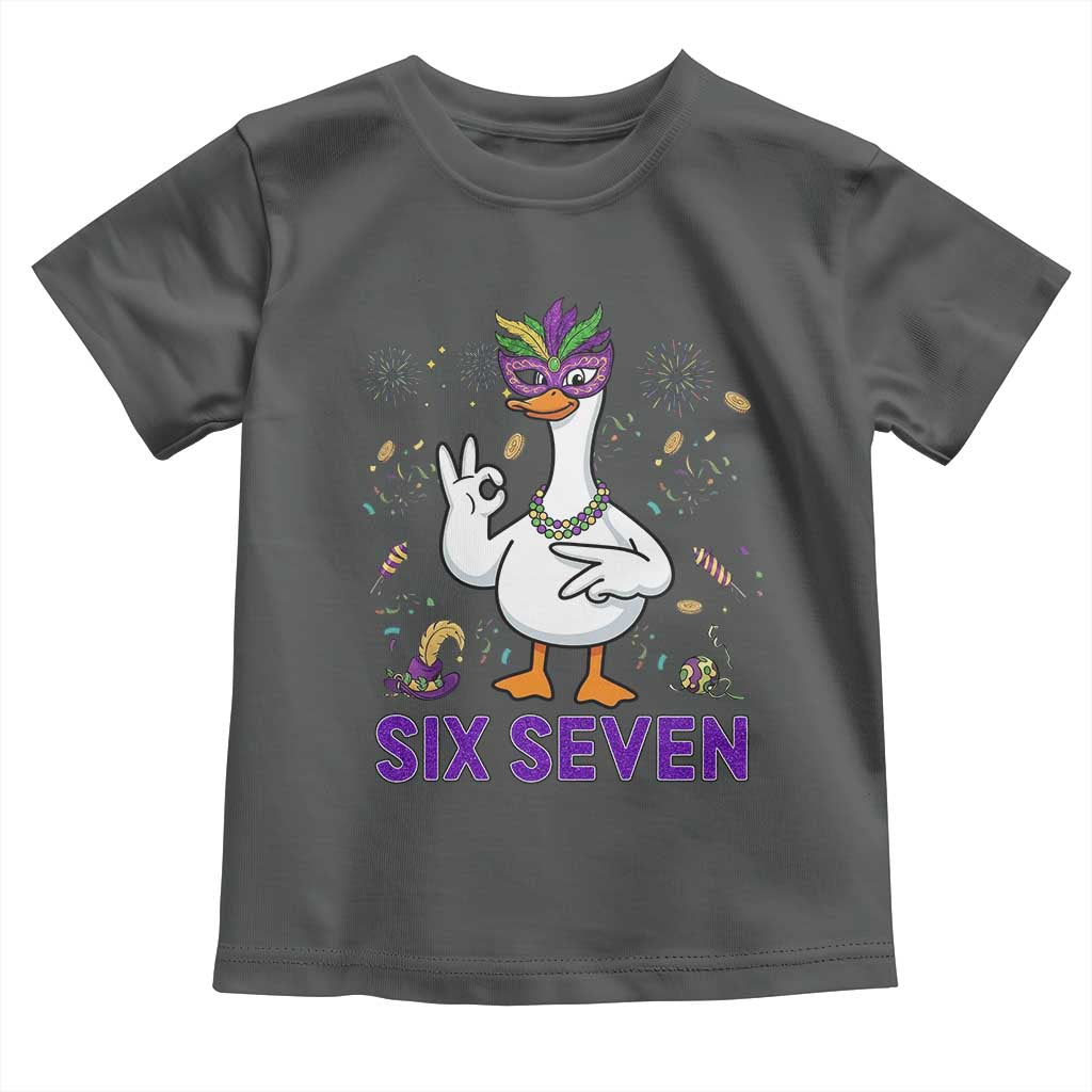 67 Mardi Gras Toddler T Shirt Funny Goose Meme Carnival Trendy TS14 Dark Heather Print Your Wear