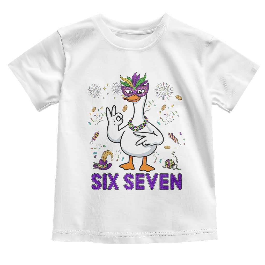 67 Mardi Gras Toddler T Shirt Funny Goose Meme Carnival Trendy TS14 White Print Your Wear