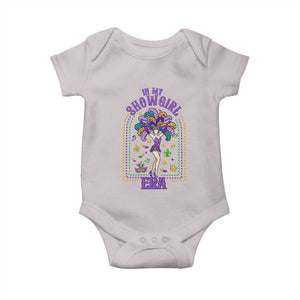 Mardi Gras Queen Baby Onesie In My Showgirl Era TS14 Ice Gray Print Your Wear