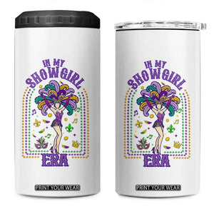 Mardi Gras Queen 4 in 1 Can Cooler Tumbler In My Showgirl Era TS14 One Size: 16 oz White Print Your Wear