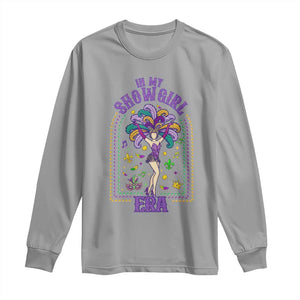 Mardi Gras Queen Long Sleeve Shirt In My Showgirl Era TS14 Sport Gray Print Your Wear