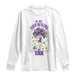 Mardi Gras Queen Long Sleeve Shirt In My Showgirl Era TS14 White Print Your Wear