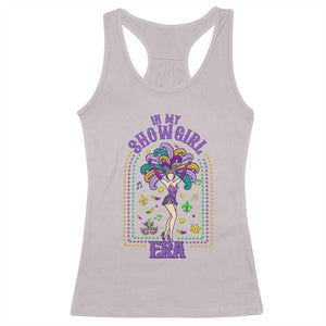 Mardi Gras Queen Racerback Tank Top In My Showgirl Era TS14 Ice Gray Print Your Wear