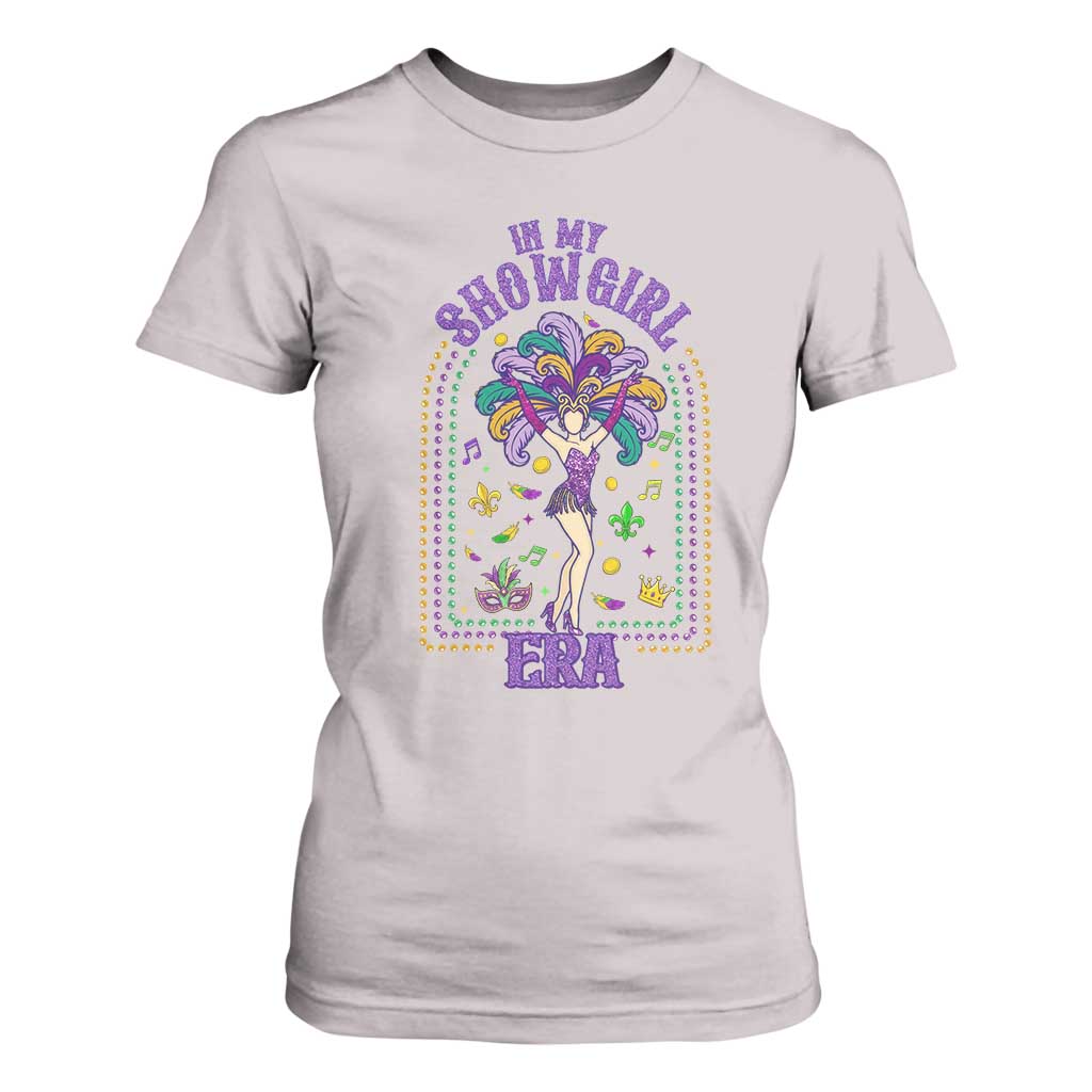 Mardi Gras Queen T Shirt For Women In My Showgirl Era TS14 Ice Gray Print Your Wear