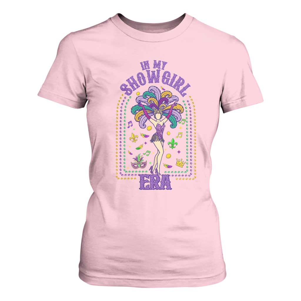 Mardi Gras Queen T Shirt For Women In My Showgirl Era TS14 Light Pink Print Your Wear