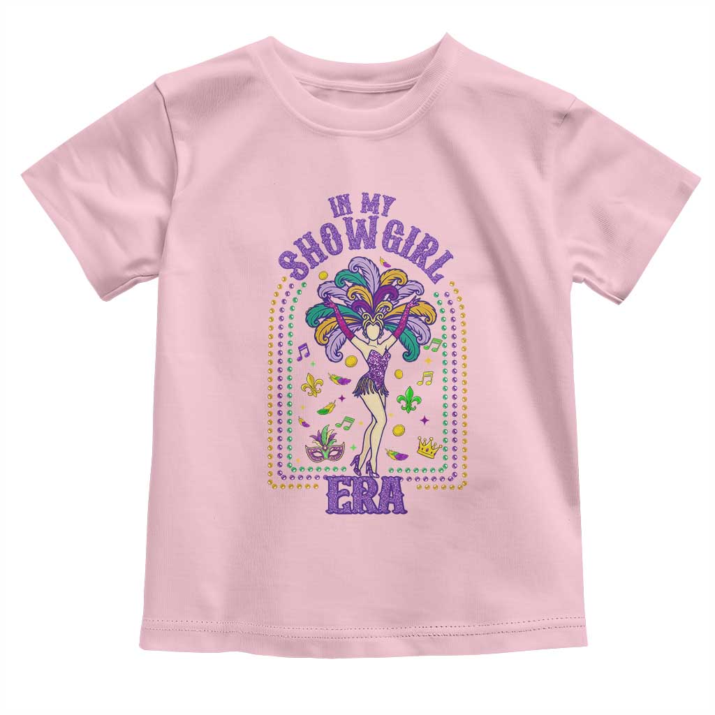 Mardi Gras Queen Toddler T Shirt In My Showgirl Era TS14 Light Pink Print Your Wear