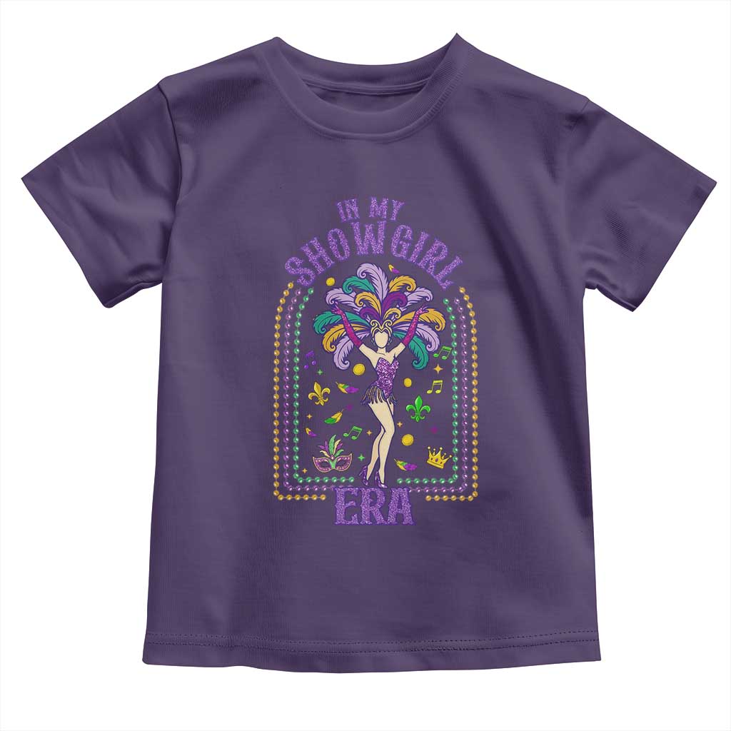 Mardi Gras Queen Toddler T Shirt In My Showgirl Era TS14 Purple Print Your Wear