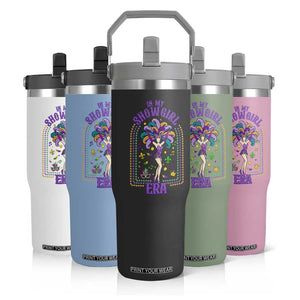 Mardi Gras Queen Flip Straw Tumbler In My Showgirl Era TS14 Print Your Wear