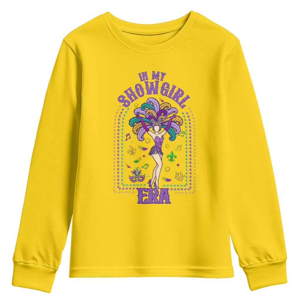 Mardi Gras Queen Youth Sweatshirt In My Showgirl Era TS14 Daisy Print Your Wear