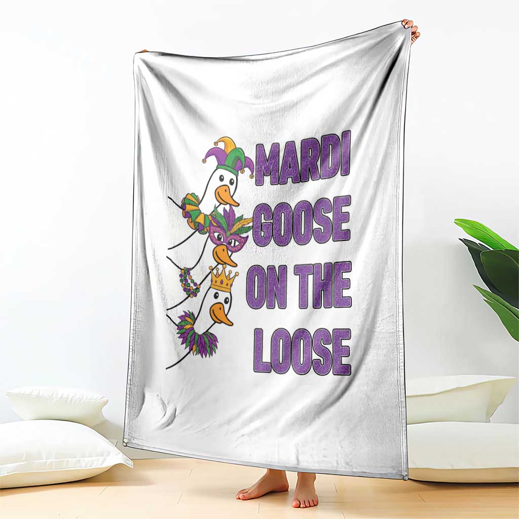 Funny Mardi Gras Throw Blanket Louisiana Carnival Silly Goose Festival TS14 Print Your Wear