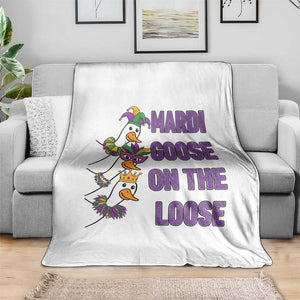 Funny Mardi Gras Throw Blanket Louisiana Carnival Silly Goose Festival TS14 Print Your Wear