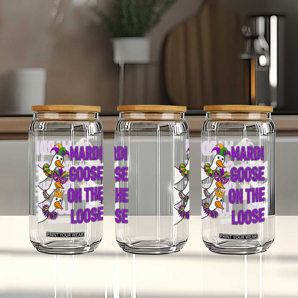 Funny Mardi Gras Glass Can Louisiana Carnival Silly Goose Festival TS14 Print Your Wear