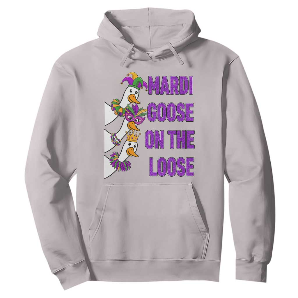 Funny Mardi Gras Hoodie Louisiana Carnival Silly Goose Festival TS14 Ice Gray Print Your Wear