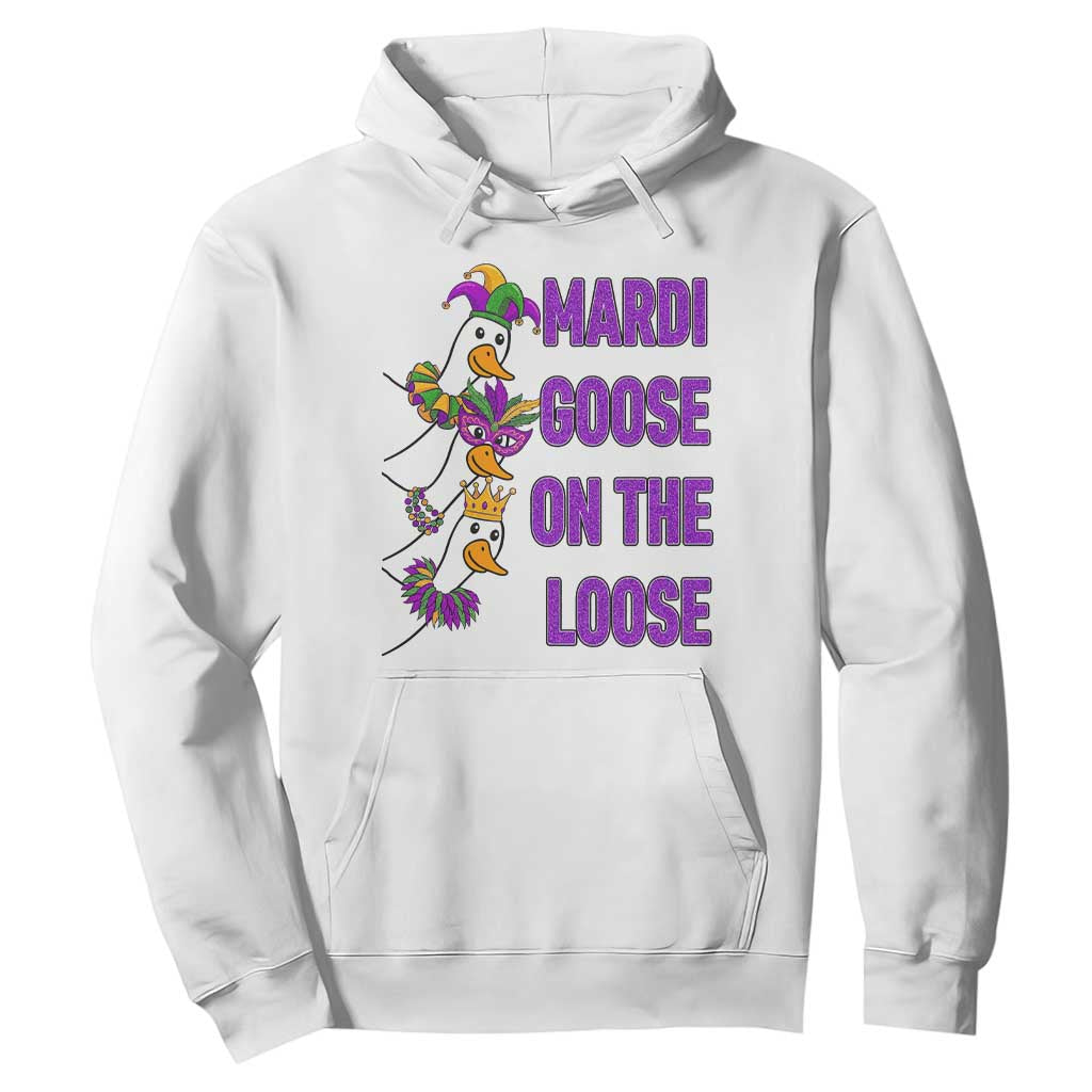 Funny Mardi Gras Hoodie Louisiana Carnival Silly Goose Festival TS14 White Print Your Wear