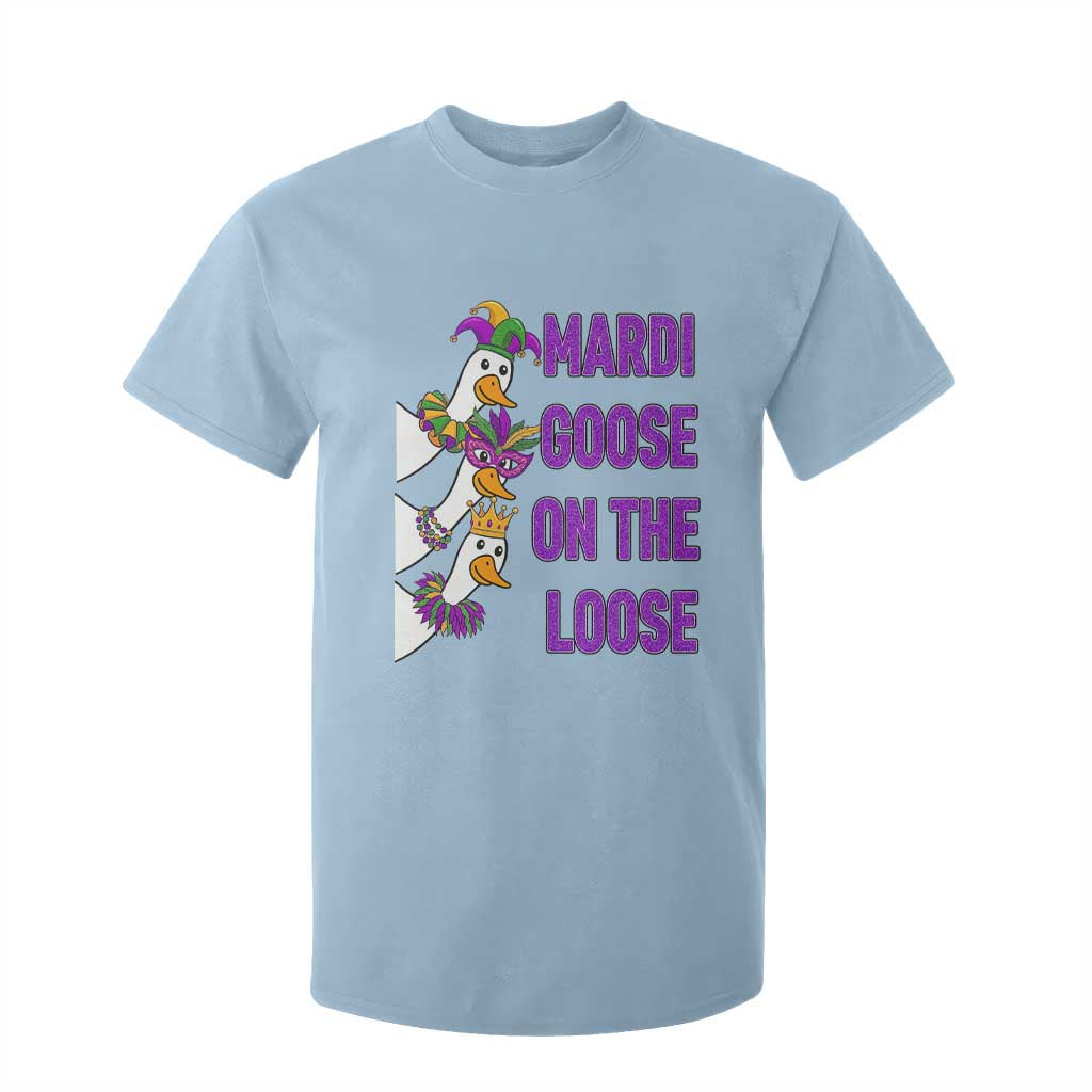 Funny Mardi Gras T Shirt For Kid Louisiana Carnival Silly Goose Festival TS14 Light Blue Print Your Wear