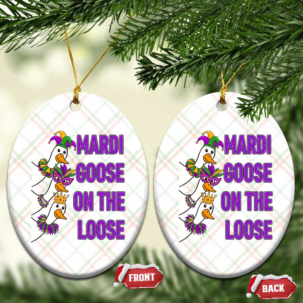 Funny Mardi Gras Ceramic Ornament Louisiana Carnival Silly Goose Festival TS14 Print Your Wear