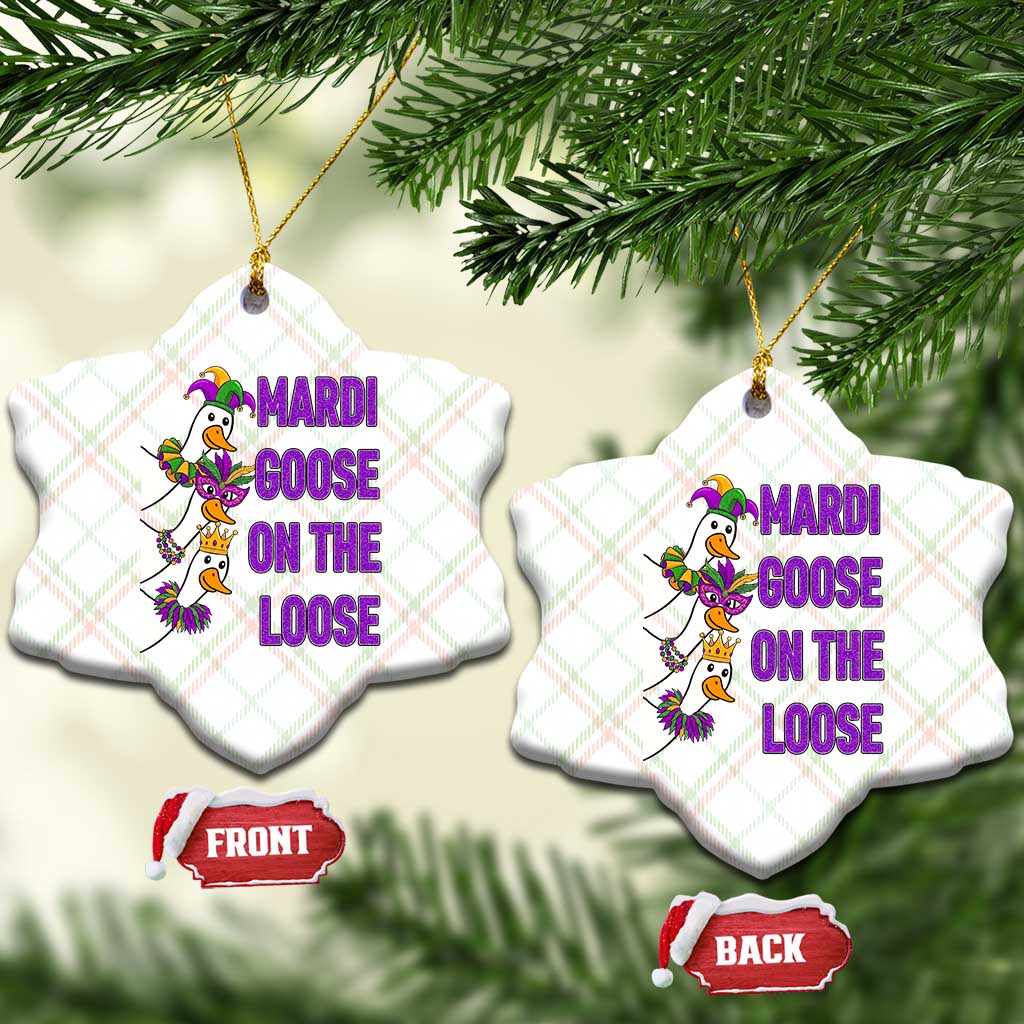 Funny Mardi Gras Ceramic Ornament Louisiana Carnival Silly Goose Festival TS14 Print Your Wear