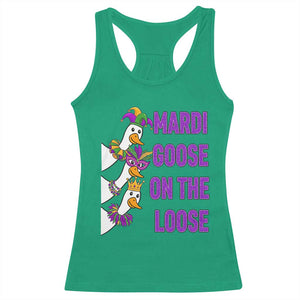 Funny Mardi Gras Racerback Tank Top Louisiana Carnival Silly Goose Festival TS14 Irish Green Print Your Wear
