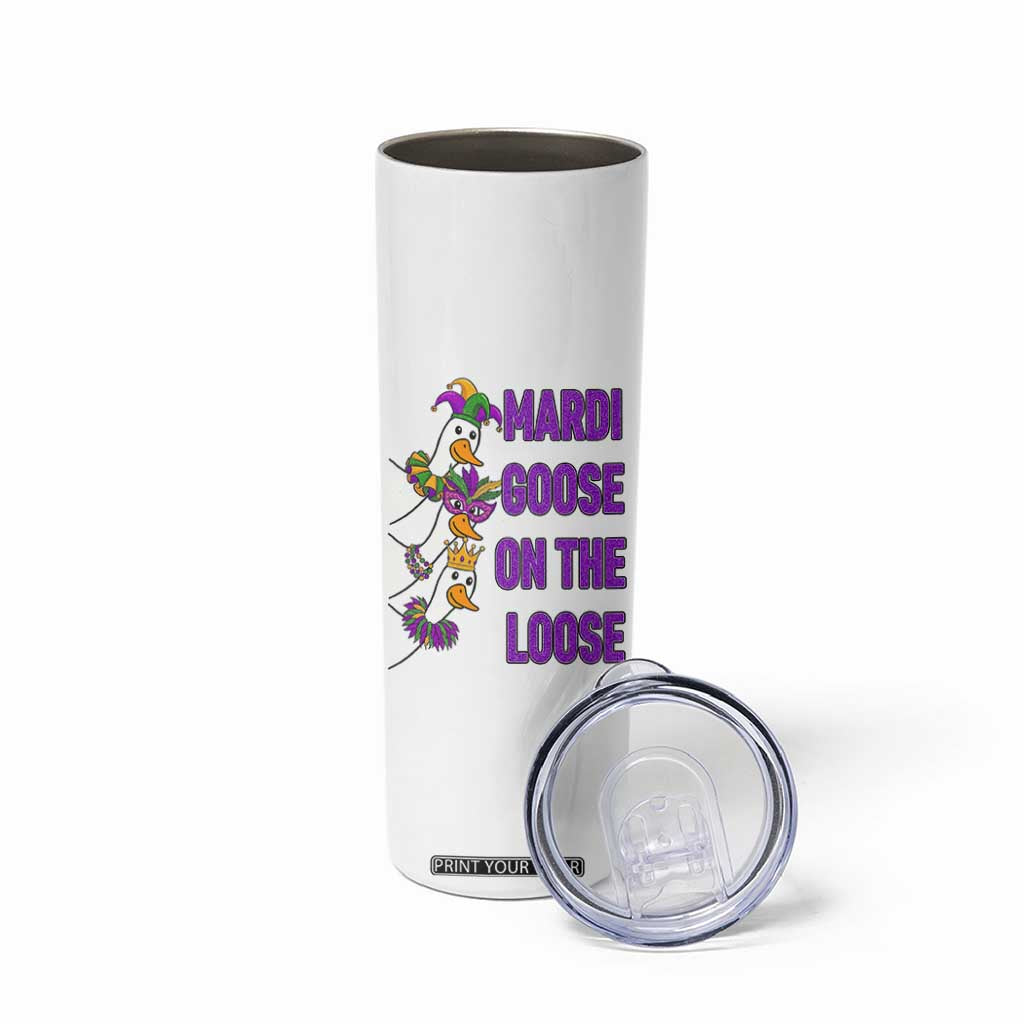 Funny Mardi Gras Skinny Tumbler Louisiana Carnival Silly Goose Festival TS14 Print Your Wear