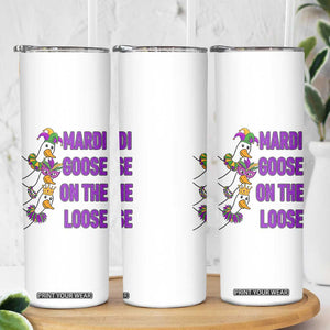 Funny Mardi Gras Skinny Tumbler Louisiana Carnival Silly Goose Festival TS14 Print Your Wear