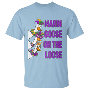 Funny Mardi Gras T Shirt Louisiana Carnival Silly Goose Festival TS14 Light Blue Print Your Wear