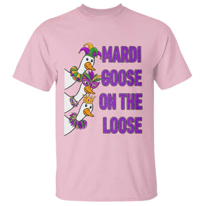 Funny Mardi Gras T Shirt Louisiana Carnival Silly Goose Festival TS14 Light Pink Print Your Wear
