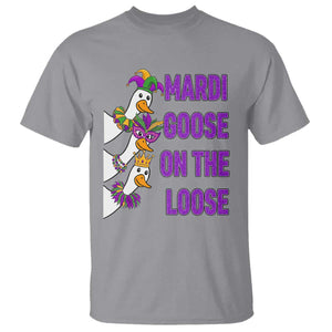 Funny Mardi Gras T Shirt Louisiana Carnival Silly Goose Festival TS14 Sport Gray Print Your Wear