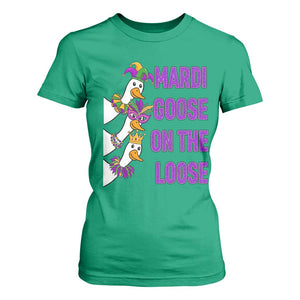 Funny Mardi Gras T Shirt For Women Louisiana Carnival Silly Goose Festival TS14 Irish Green Print Your Wear