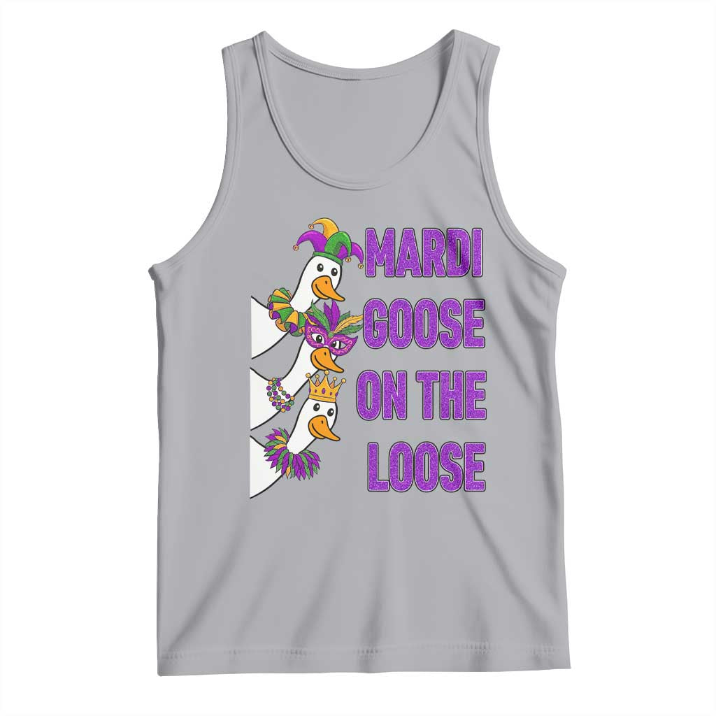 Funny Mardi Gras Tank Top Louisiana Carnival Silly Goose Festival TS14 Athletic Heather Print Your Wear