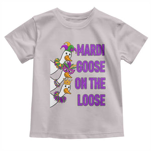 Funny Mardi Gras Toddler T Shirt Louisiana Carnival Silly Goose Festival TS14 Ice Gray Print Your Wear